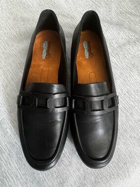 BareTraps Black Woman’s Slip-On Loafers with Strap Detail